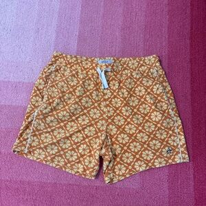Original Penguin Orange Floral Athletic Shorts